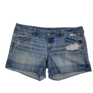 American Eagle Distressed Cut-off Denim Shorts Women's Size 16